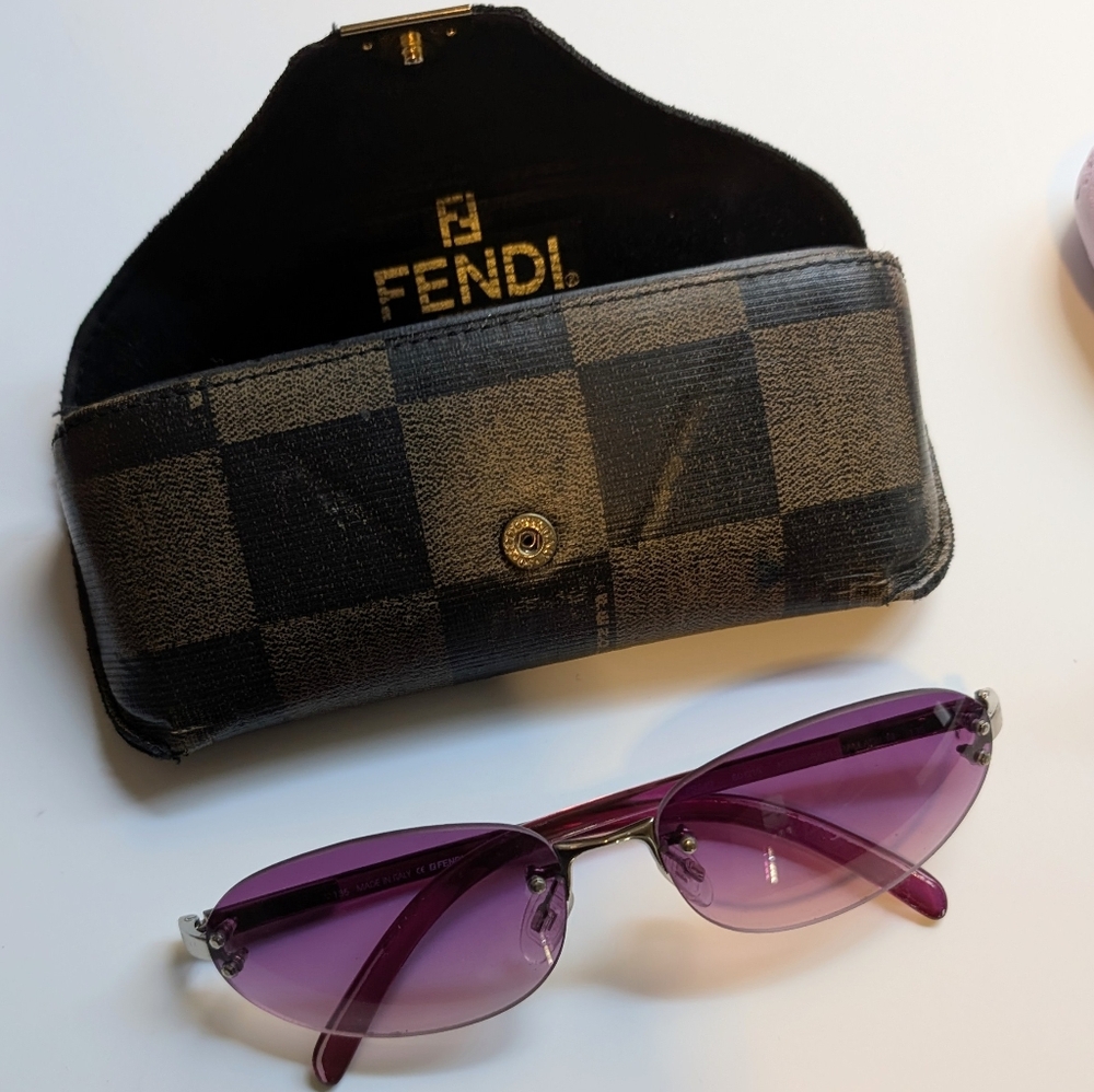 Fendi Rubin Red Sunglasses. Made In Italy.